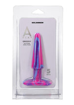 A-Play Groovy Silicone Anal Plug 5in - Fuschia
