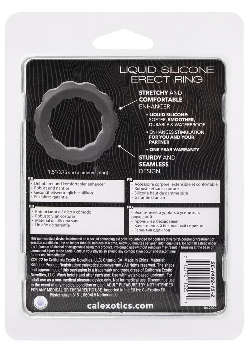 Alpha Liquid Silicone Erect Ring - Grey