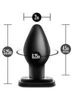 Anal Adventures XL Butt Plug - Black - XLarge