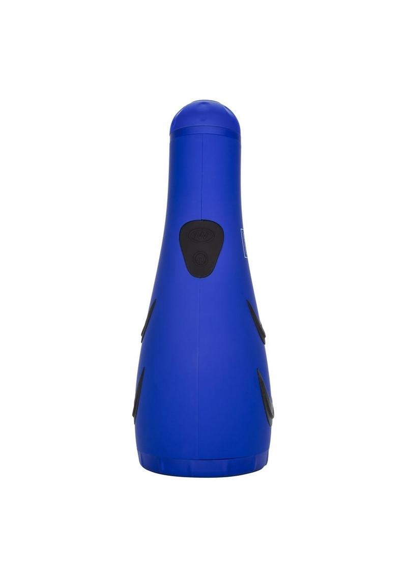 Apollo Hydro Power Stroker Silicone Masturbator Waterproof - Blue - 9.25in