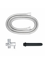 Aquaclean Shower Douche System with Diverter - Black