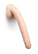 B-Vibe Bone Dildo with Balls and Suction Cup - Vanilla - 17in