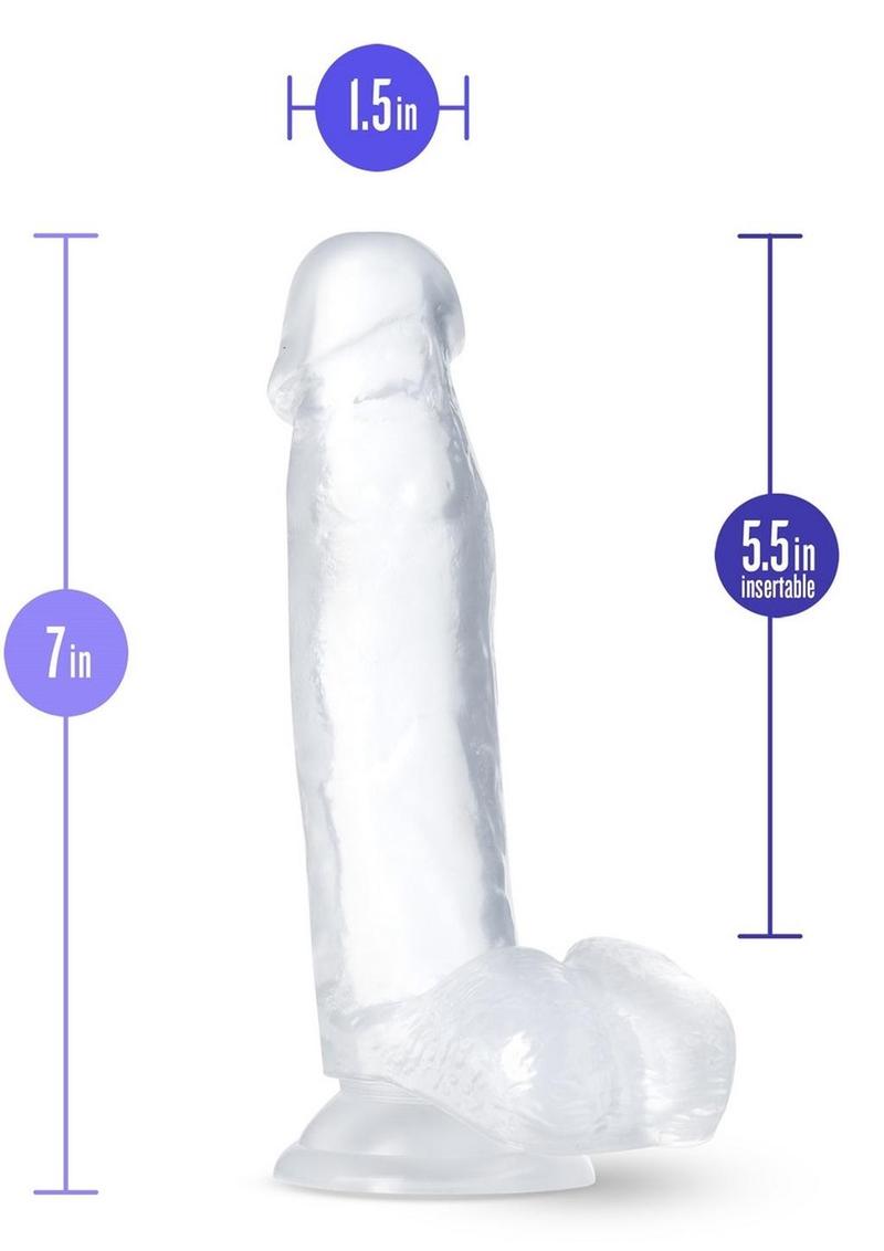 B Yours Diamond Gleam Dildo - Clear - 7in