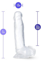B Yours Diamond Gleam Dildo - Clear - 7in