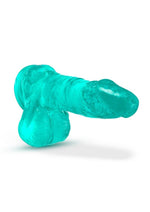 B Yours Plus Rock N' Roll Realistic Dildo with Balls - Teal - 8in