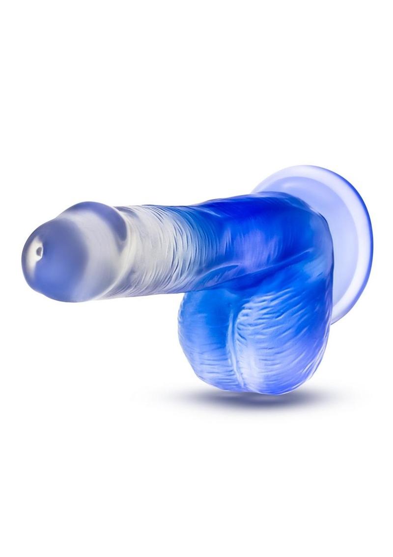 B Yours Stilla Blue Dildo - Blue/Clear - 6in