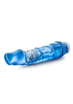 B Yours Vibe 6 Vibrating Dildo - Blue - 9in