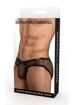 Banana Cabana Bikini Mesh Md/Lg - Black