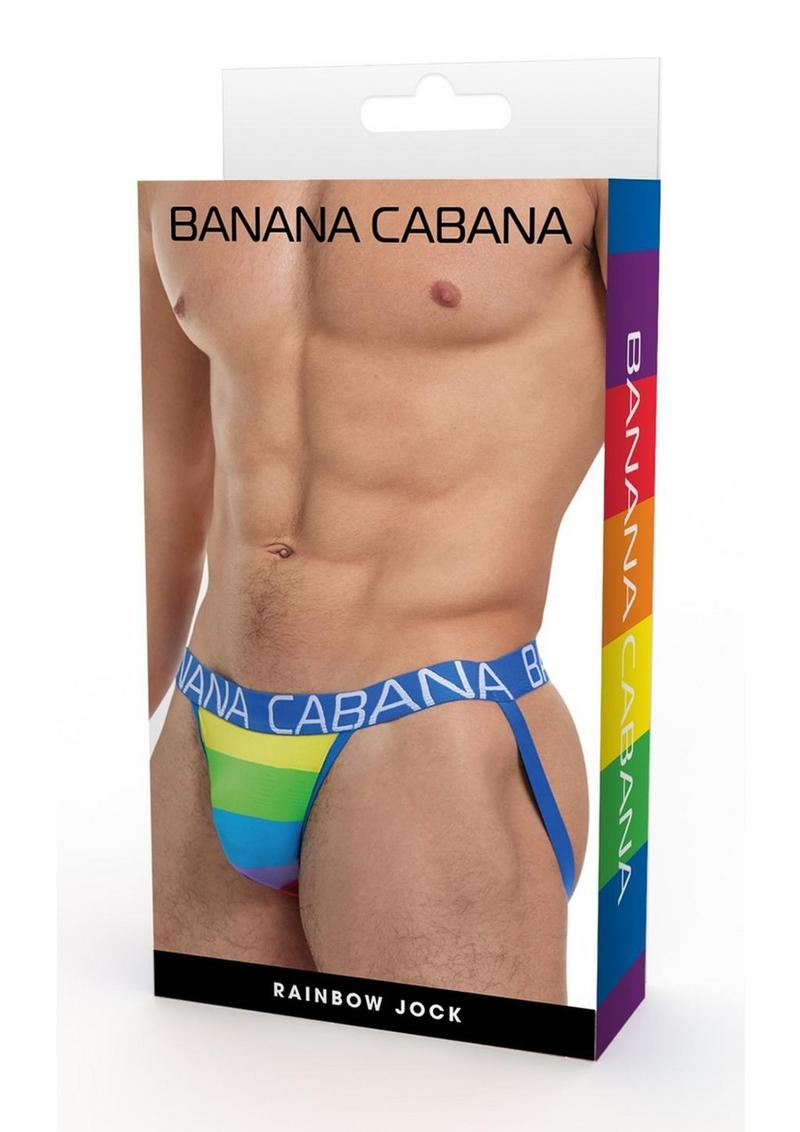 Banana Cabana Jock - Rainbow - Medium/Small
