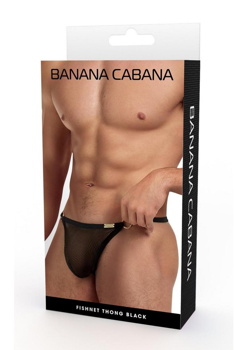 Banana Cabana G-String Mesh Md/Lg - Purple