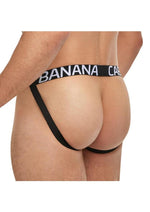 Banana Cabana Poly Jock - Black - Medium/Small