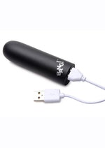Bang! 10x Rechargeable Vibrating Bullet - Black
