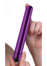 Bang! 10x Slim Metallic Rechargeable Bullet - Purple
