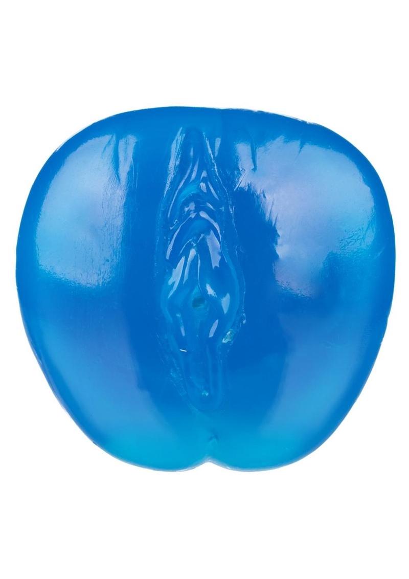 Basic Essentials Beaded Masturbator - Blue - 5in