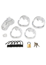 Blueline Acrylic See Thru Chastity Cock Cage - Clear - 2in