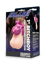 Blueline Prisoner Cock Cage - Pink - 1in