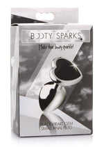 Booty Sparks Gemstones Black Heart Anal Plug