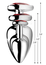 Booty Sparks Gemstones Red Jasper Hearts Anal Plug