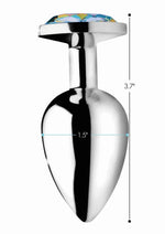 Booty Sparks Rainbow Prism Gem Anal Plug - Multicolor - Large