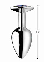 Booty Sparks Rainbow Prism Gem Anal Plug - Multicolor - Small