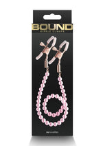 Bound Nipple Clamps Dc1 - Metal/Pink/Rose Gold