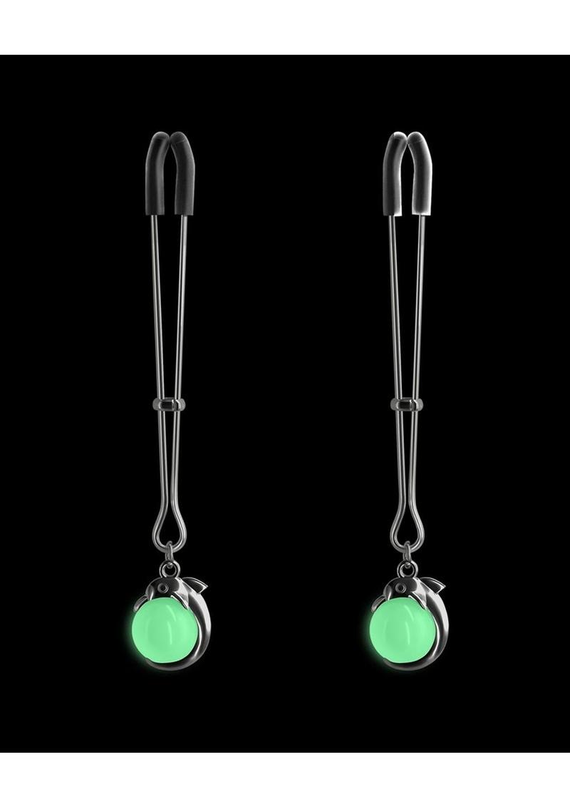 Bound Nipple Clamps G1 Iron - Glow In The Dark/Gray/Grey/Metal