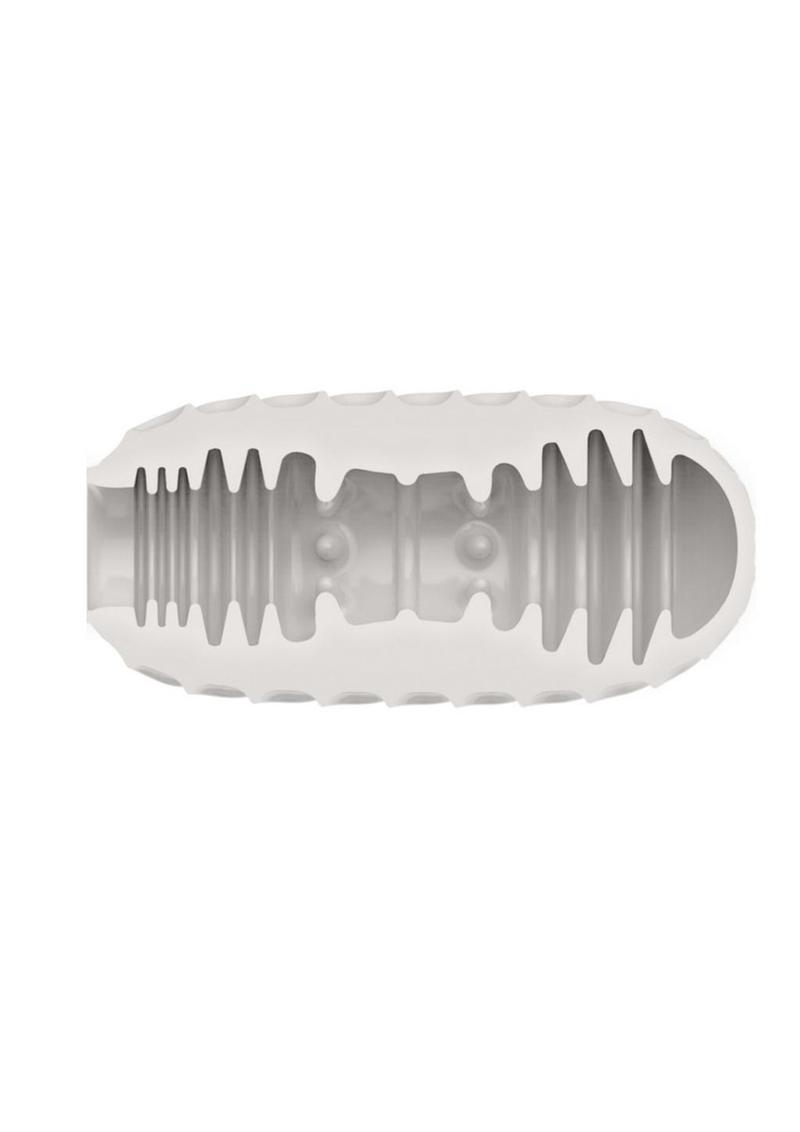 Boundless Reversible Ribbed Stroker - White