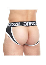 Brozil Ultra Sports Mesh Bulge Brief - Black - Large/XLarge