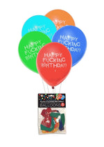 Candyprints X-Rated Birthday Balloons - Assorted Colors - 8 Per Bag
