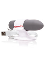 Charged Positive Rechargeable Waterproof Vibrator - Grey