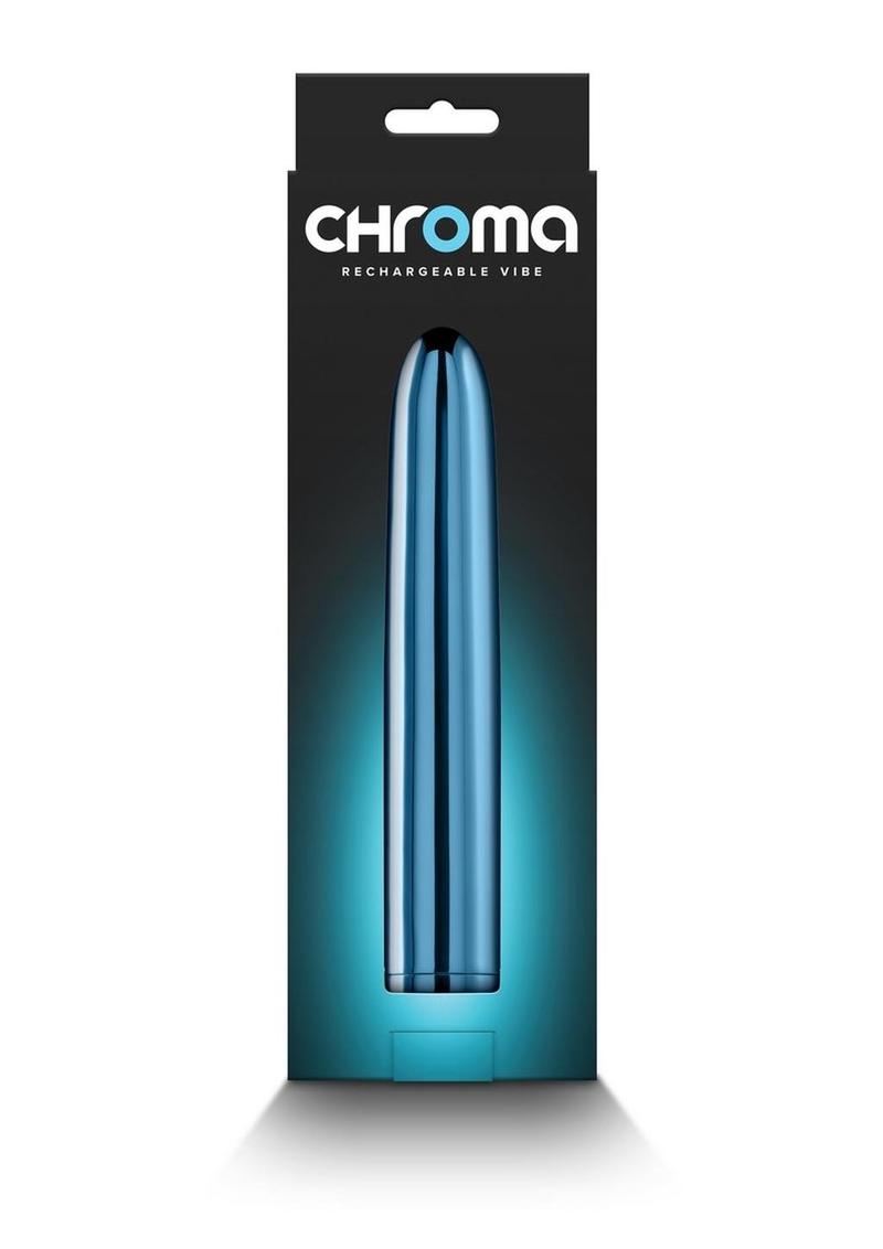 Chroma Classic Rechargeable Vibrator - Teal - 7in