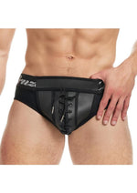 Cruze Kick-Off Lace Up Brief - Black - Medium/Small