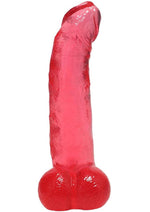 Crystal Jellies Curved Realistic Cock with Balls