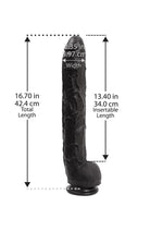Dick Rambone Dildo - Black - 17in