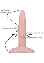 Doc Johnson Classic Butt Plug - Vanilla - Small