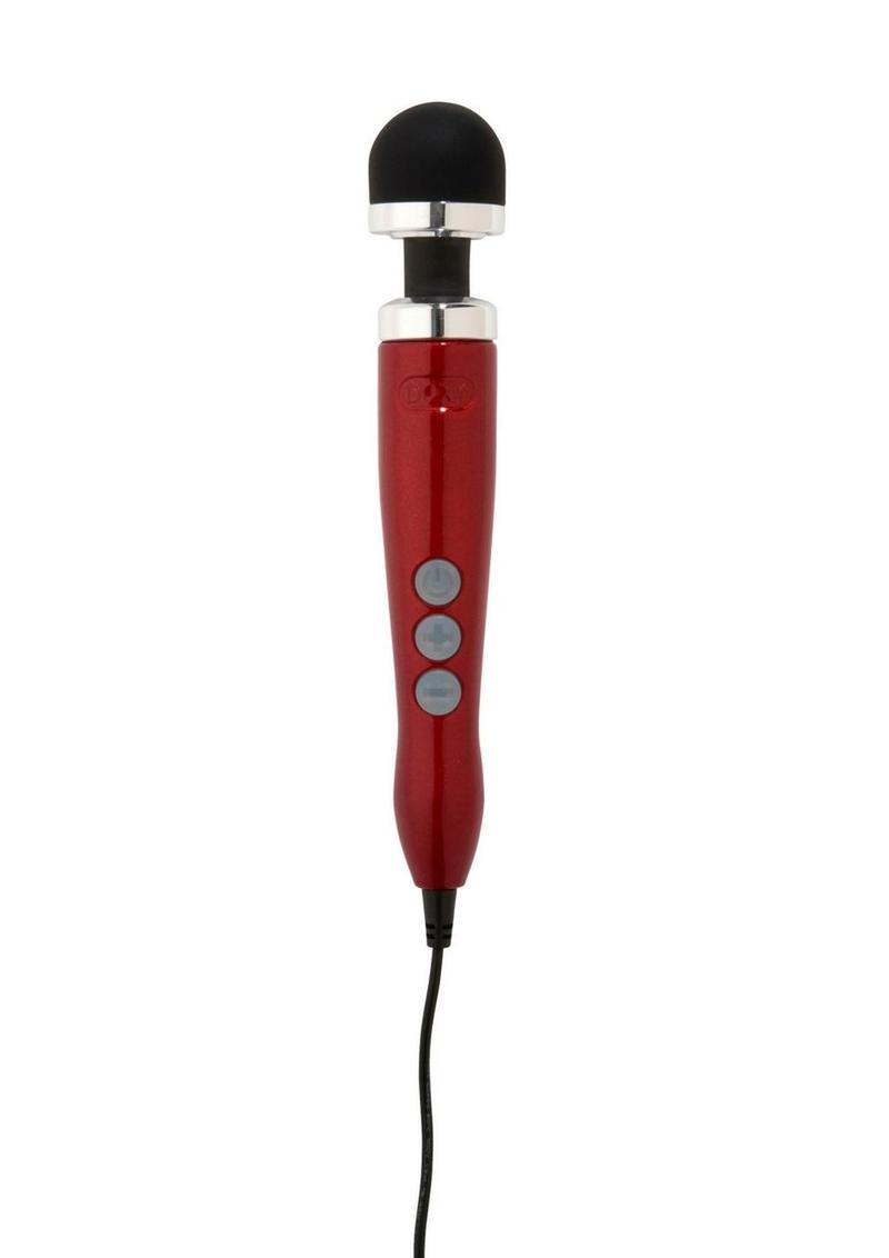 Doxy Die Cast 3 Wand Plug-In Vibrating Body Massager - Metal/Red - Small