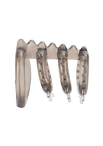 Dr. Joel Kaplan Support Master Triple Ticklers Cock Ring - Smoke