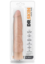 Dr. Skin Cock Vibe 1 Vibrating Dildo - Vanilla - 9in