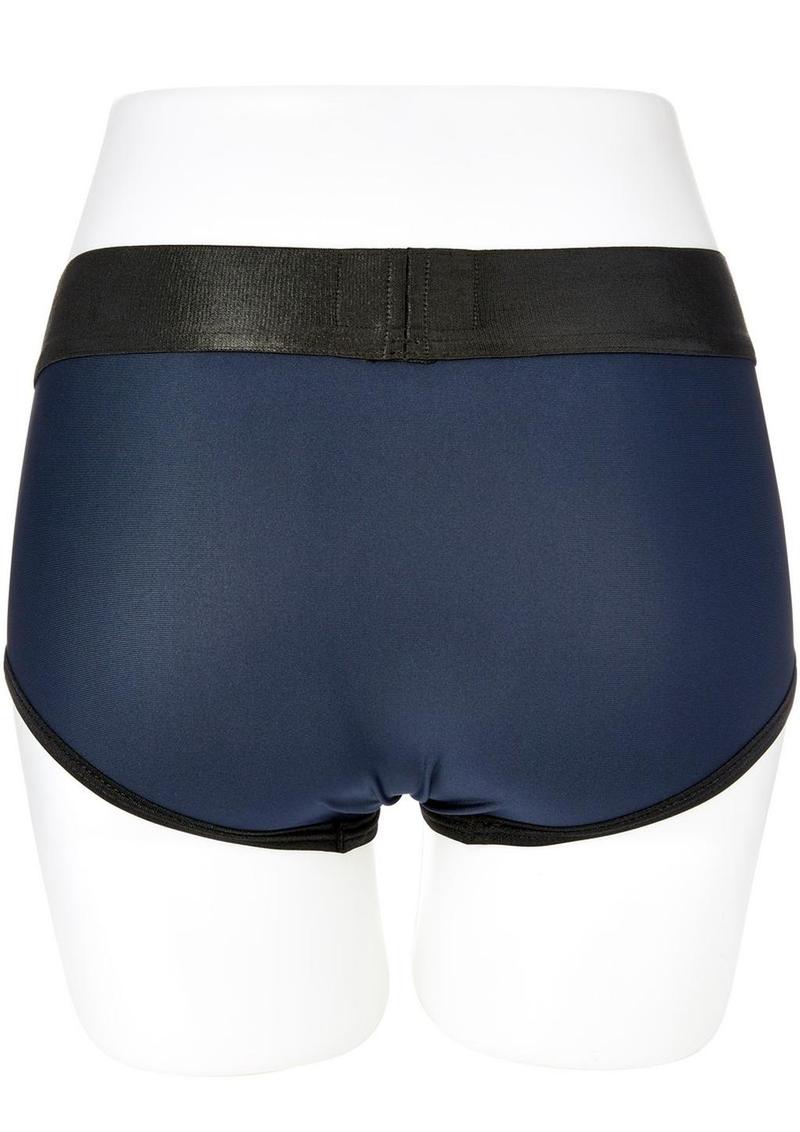 Em.Ex.. Active Harness Wear Fit Harness Boy Shorts - Blue - Large