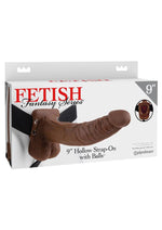 Fetish Fantasy Series Hollow Strap-On Dildo with Balls and Stretchy Harness