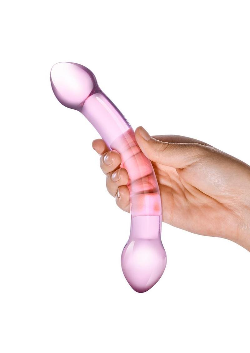 Glas Double Trouble Purple Dildo - Purple