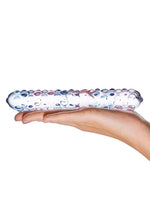 Glas Purple Rose Nubby Dildo - Purple