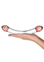 Glas Red Head Double Dildo - Red