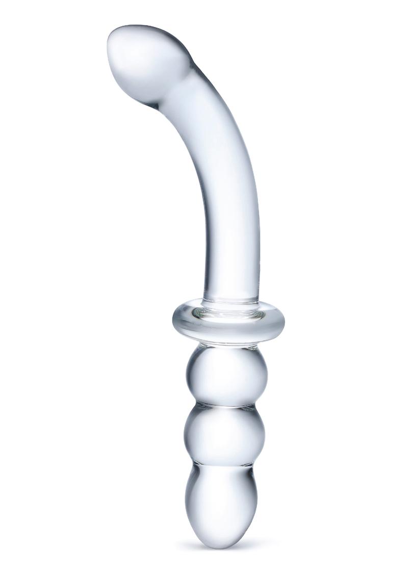 Glas Ribbed G-Spot Glass Dildo