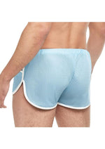 Goal Line Side Split Mesh Booty Shorts