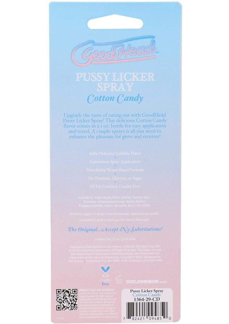 Goodhead Pussy Licker Spray - Cotton Candy