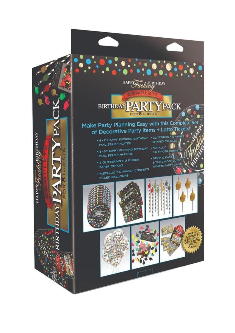 Happy Fucking Birthday Party - Black - Pack