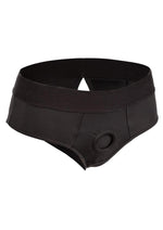 Her Royal Harness Backless Brief - Black - Medium/Small