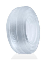 Hunkyjock Roto Grooved Gripper Ribbed Cockring - Clear Steam