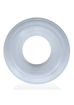 Hunkyjock Roto Grooved Gripper Ribbed Cockring - Clear Steam - Clear